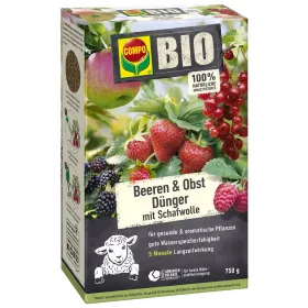 COMPO BIO Beeren- und Obst Dünger mit Schafwolle - 750 g