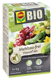COMPO BIO Mehltau-frei Thiovit Jet für ca. 30 Liter Spritzbrühe - 5 x 15 g