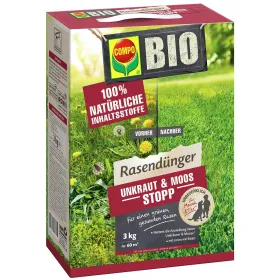 COMPO BIO Rasendünger Unkraut & Moos Stopp für 60 m² - 3 kg
