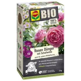 COMPO BIO Rosen Dünger mit Schafwolle - 2 kg