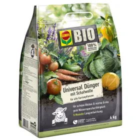 COMPO BIO Universal Dünger mit Schafwolle - 4 kg
