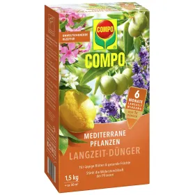COMPO Mediterrane Pflanzen Langzeit-Dünger für 50 m² - 1,5 kg