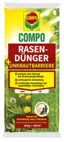 COMPO Rasendünger + Unkrautbarriere für 200 m² - 10 kg