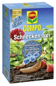 COMPO Schnecken-frei für 1.800 m² - 4 x 225 g COMPO Schnecken-frei für 1.800 m² - 4 x 225 g
