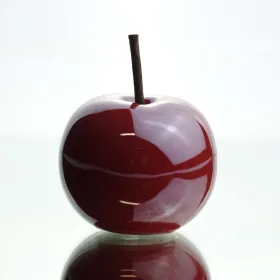 CREATIV home Apfel Rot Handarbeit Ø 8 cm - Keramik