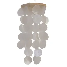 Decoris® Muschel-Mobilé Weiß Ø 14,5 cm Höhe 36 cm - Capiz Muschel Decoris® Muschel-Mobilé Weiß Ø 14,5 cm Höhe 36 cm - Capiz Muschel