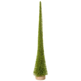 Dekoaufsteller Arbol borstiger Tannenbaum grün Ø 15 cm Höhe 70 cm - Holz & Kunststoff