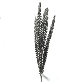 DPI Weihnachtsdeko Glitzerzweig Silberfarben Anthrazit 85 cm - Kunstblumen