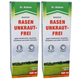 Dr. Stähler DICOTEX® Rasen Unkraut-Frei für 500 m² - 500 ml x 2