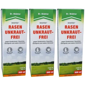 Dr. Stähler DICOTEX® Rasen Unkraut-Frei für 500 m² - 500 ml x 3