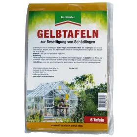 Dr. Stähler Gelbtafeln zur Beseitigung von Schädlingen Großtafeln - 6er Pack
