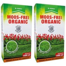 Dr. Stähler Moos-Frei Organic für ca. 60 m² - 1 Liter x 2