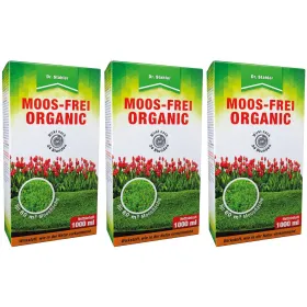 Dr. Stähler Moos-Frei Organic für ca. 60 m² - 1 Liter x 3