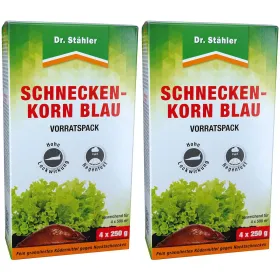 Dr. Stähler Schneckenkorn Blau Vorratspack 4 x 250 Gramm - 2 x