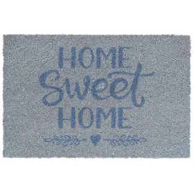 Esschert Desgin Türmatte Home Sweet Home Grau & Blau 60 x 40 cm - Kokos & PVC