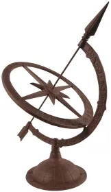 Esschert Design Große Sonnenuhr Gusseisen rostbraun Esschert Design Große Sonnenuhr Gusseisen rostbraun