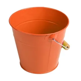 Esschert Design Kindereimer Orange Ø 16,6 cm 1,65 Liter Volumen aus Metall Esschert Design Kindereimer Orange Ø 16,6 cm 1,65 Liter Volumen aus Metall