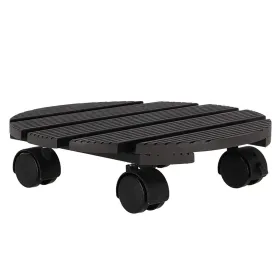 Esschert Design Pflanzenroller Outdoor rund mit Rillen Ø 28 cm - WPC