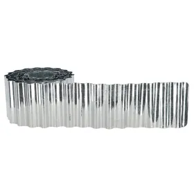 Esschert Design Rasenkante Wellblech aufgerollt 500 x 14 cm - verzinktes Metall