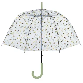 Esschert Design Regenschirm Automatik transparent mit Bienenmuster Ø 83 cm Esschert Design Regenschirm Automatik transparent mit Bienenmuster Ø 83 cm