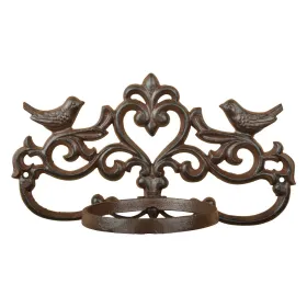 Esschert Design Wand - Blumentopfhalter mit Vogelmotiv - Gusseisen