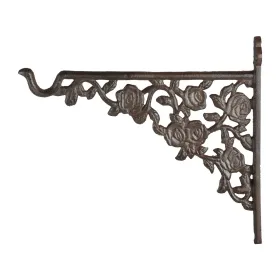 Esschert Design Wandhaken für Hanging Baskets mit Rosendekor - Gusseisen Esschert Design Wandhaken für Hanging Baskets mit Rosendekor - Gusseisen