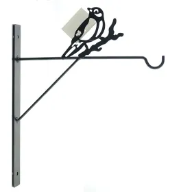 Esschert Design Wandhaken mit Meise schwarz - Metall Esschert Design Wandhaken mit Meise schwarz - Metall
