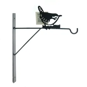 Esschert Design Wandhaken mit Zaunkönig schwarz - Metall Esschert Design Wandhaken mit Zaunkönig schwarz - Metall