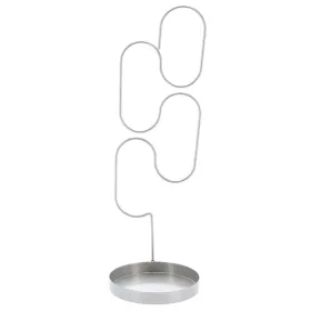 Esschert Design Zimmerpflanzenstütze Ellipsen Silberfarben mit Untersetzer - Metall Esschert Design Zimmerpflanzenstütze Ellipsen Silberfarben mit Untersetzer - Metall