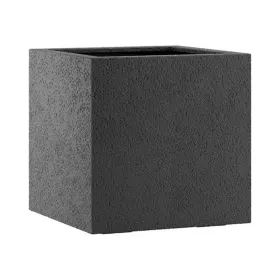 Esteras Pflanzkübel Lisburn Basalt Black 27 x 27 x 27 cm - Fiberglas
