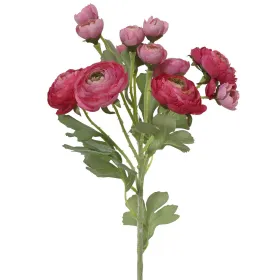 EVERLANDS Ranunkeln Dunkelrosa 6 Blüten & 6 Knospen 55 cm - Kunstblumen