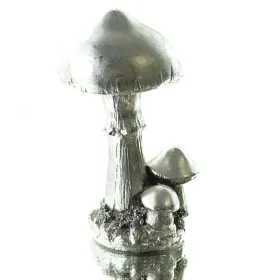 Exotica Cor Mulder Pilz Gruppe Silberfarben 15 cm - Polyresin