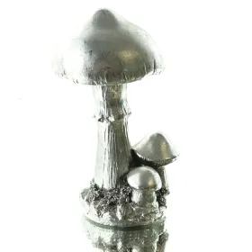 Exotica Cor Mulder Pilz Gruppe Silberfarben 15 cm - Polyresin