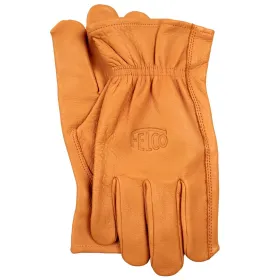 FELCO® 703 Durchstichfeste Handschuhe Größe S aus hellbraunem Leder