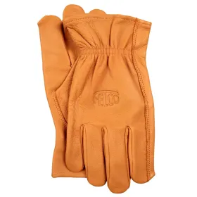 FELCO® 703 Durchstichfeste Handschuhe Größe L aus hellbraunem Leder