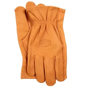 FELCO® 703 Durchstichfeste Handschuhe Größe M aus hellbraunem Leder
