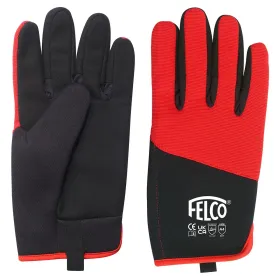 FELCO® 704 Schnittfeste Handschuhe Größe L Rot & Schwarz aus Mischgewebe