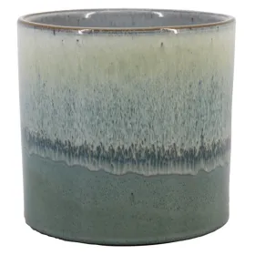 FLORAN Übertopf Alice Blau/Grün/Grau verwaschen Ø 17 cm - Keramik