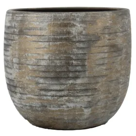 FLORAN Übertopf Funchal Braun/Grau verwaschen Ø 19 cm - Keramik