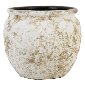 FLORAN Übertopf Vales Weiß/Beige verwaschen Ø 29 cm - Keramik
