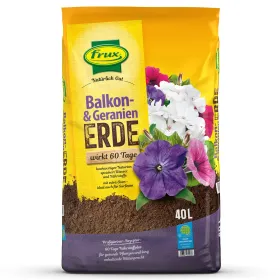 frux® Pro Balkon- & Geranienerde wirkt 60 Tage Natürlich Gut - 40 Liter