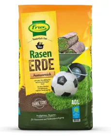 frux® Pro Bio Rasenerde humusreich Natürlich Gut torffrei - 40 Liter