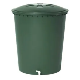 Garantia Regentonne rund 210 l grün mit Deckel und Auslaufhahn