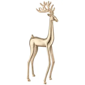 GASPER Weihnachtsfigur Hirsch Goldfarben massiv 58 cm - Aluminium GASPER Weihnachtsfigur Hirsch Goldfarben massiv 58 cm - Aluminium