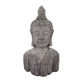GASPER Cement Buddha Büste in Holzoptik 14 x 26,5 cm