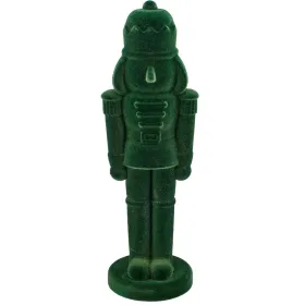 Gasper Dekofigur Nussknacker beflockt dunkelgrün Ø 15 cm x 50 cm
