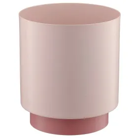 GASPER Lepuro Übertopf DIPPED Rosa mit Fuß Ø 15 cm Gesamthöhe 17 cm - Metall