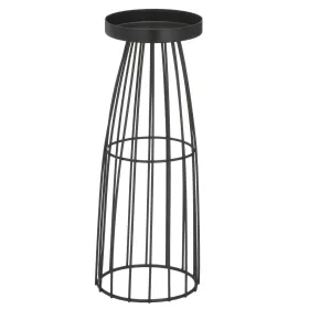 GASPER Lepuro Metallgestell Kerzenhalter klein 10 x 10 x 30 cm, schwarz