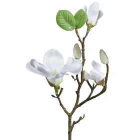 GASPER Magnolie Weiß mit 1 Blüte & 2 Blättern50 cm - Kunstpflanzen