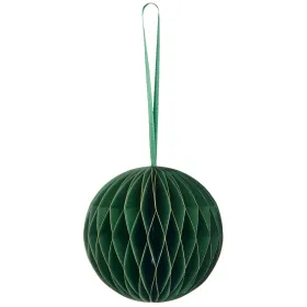 GASPER Weihnachtsanhänger Kugel Dunkelgrün mit Magnetverschluss Ø 10 cm - Papier